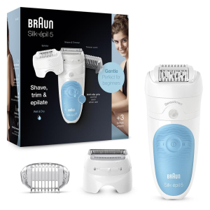 Эпилятор Braun S5 SES 5-605 белый/голубой